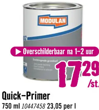 Aanbieding: Quick-Primer