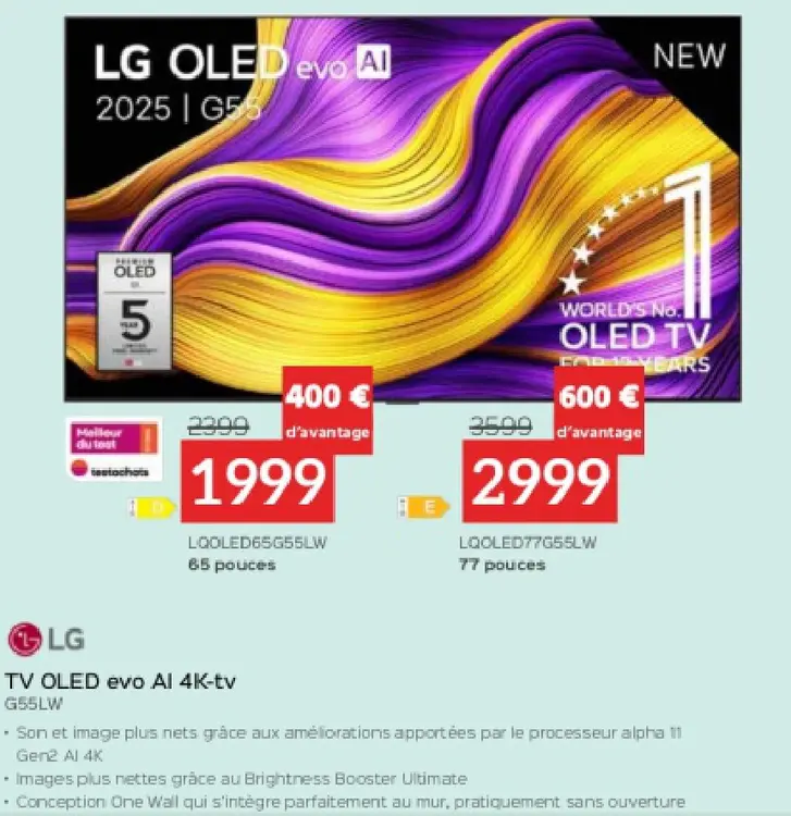 Offre: OLED evo Al 2025 | G55