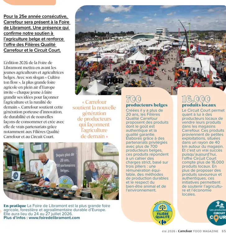 Offre: Carrefour et le Circuit Court