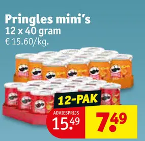 Aanbieding: Pringles mini's
