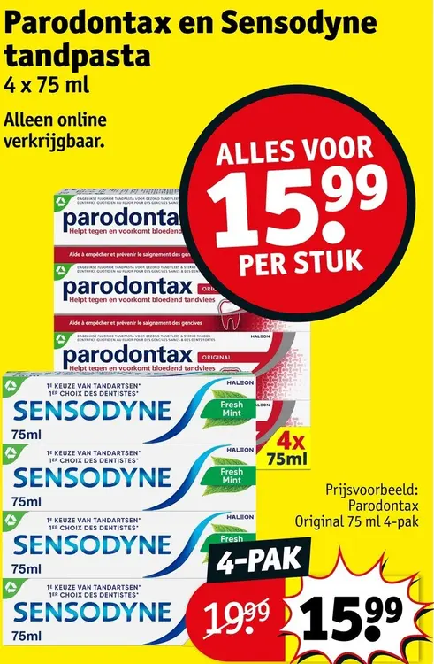 Promotie: Tandpasta