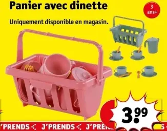 Offre: Panier avec dinette