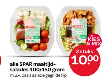Aanbieding: alle SPAR maaltijd-salades