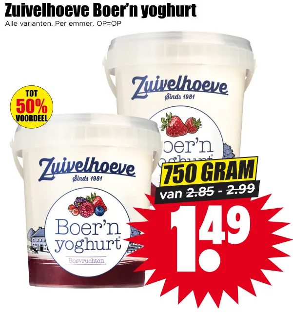 Aanbieding: Boer'n yoghurt