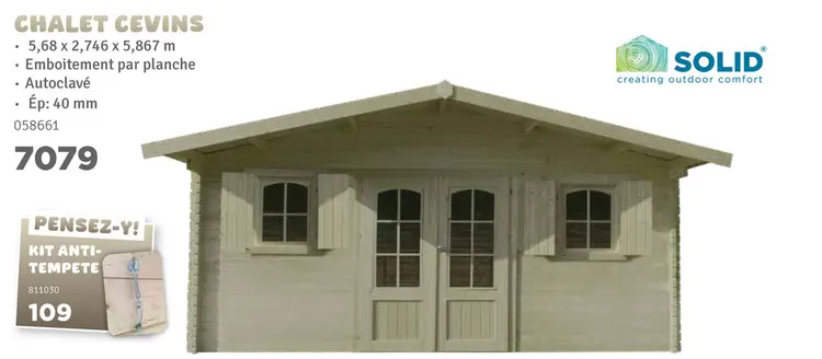 Offre: Chalet cevins