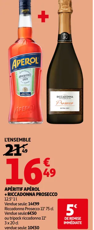 Promotie: Apéritif apérol + RICCADONNA prosecco