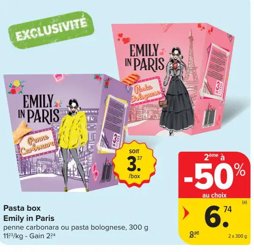 Offre: Pasta box Emily in Paris