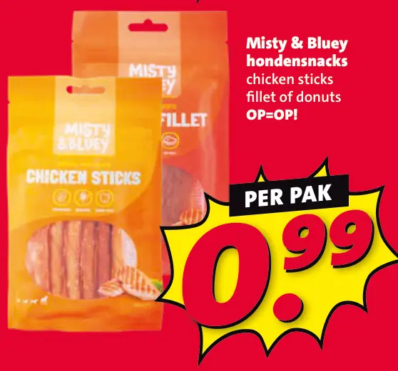 Aanbieding: Misty & Bluey hondensnacks
