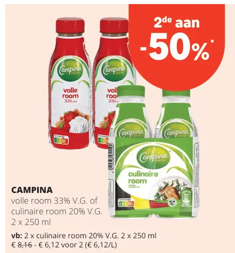 Promotie: volle room 33% V.G. of culinaire room 20% V.G