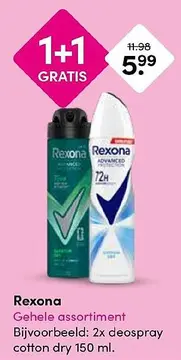 Aanbieding: Rexona Gehele assortiment