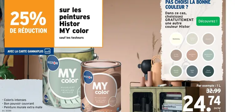 Offre: Histor MY color Peinture murale