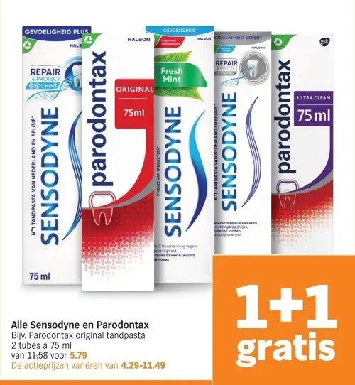 Aanbieding: Sensodyne en Parodontax