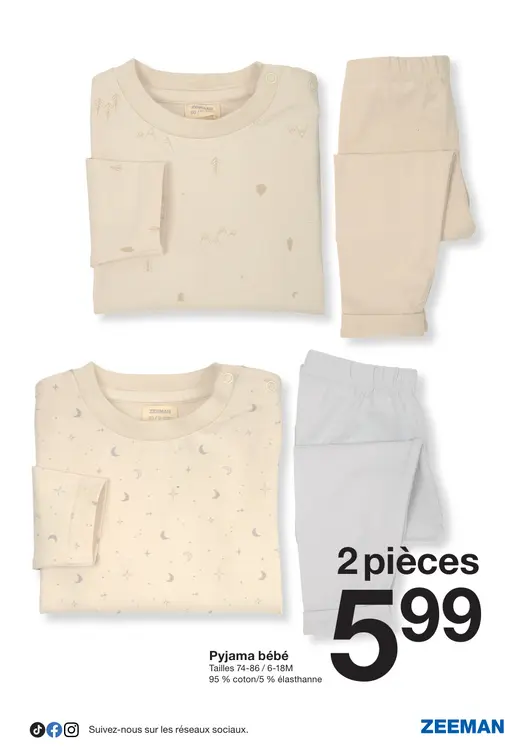 Offre: Pyjama bébé