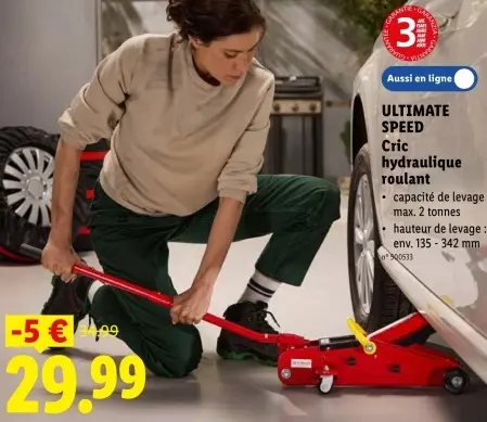 Offre: Cric hydraulique roulant