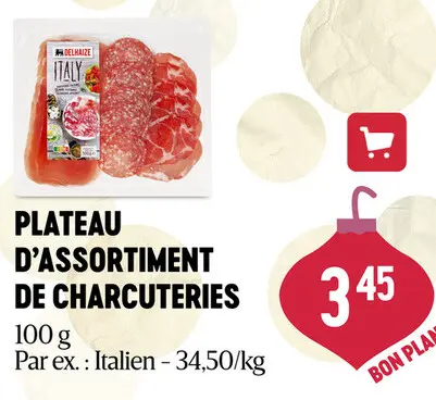 Offre: Plateau d'assortiment de charcuteries