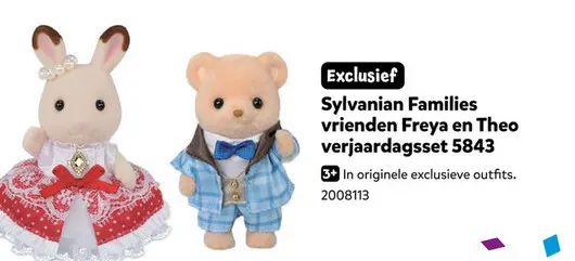 Aanbieding: Sylvanian Families vrienden Freya en Theo ver