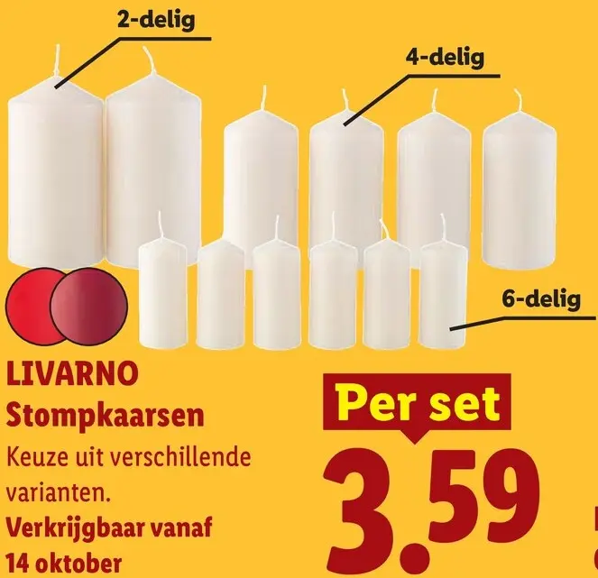 Aanbieding: Stompkaarsen