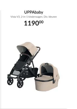 Aanbieding: UPPAbaby VISTA V3 Kinderwagen 2-in-1