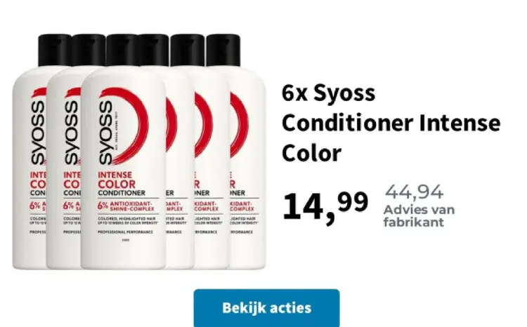 Promotie: Syoss Conditioner Intense Color
