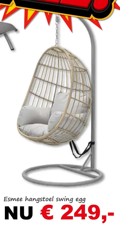 Aanbieding: Esmee hangstoel swing egg