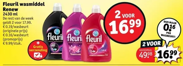 Promotie: Wasmiddel Renew