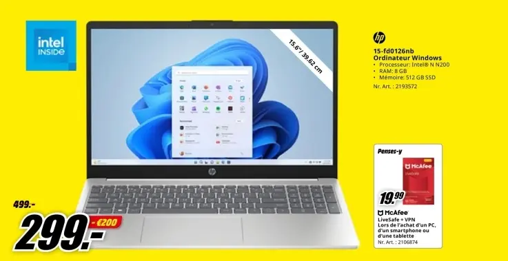 Offre: 15-fd0126nb Ordinateur Windows