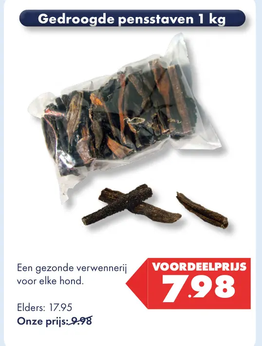 Aanbieding: Gedroogde pensstaven