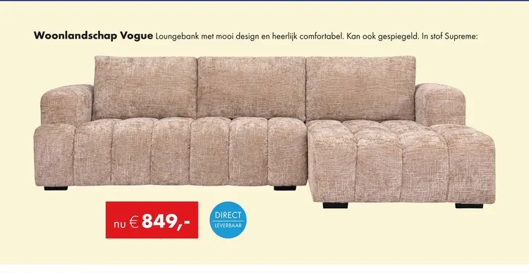 Aanbieding: Vogue loungebank