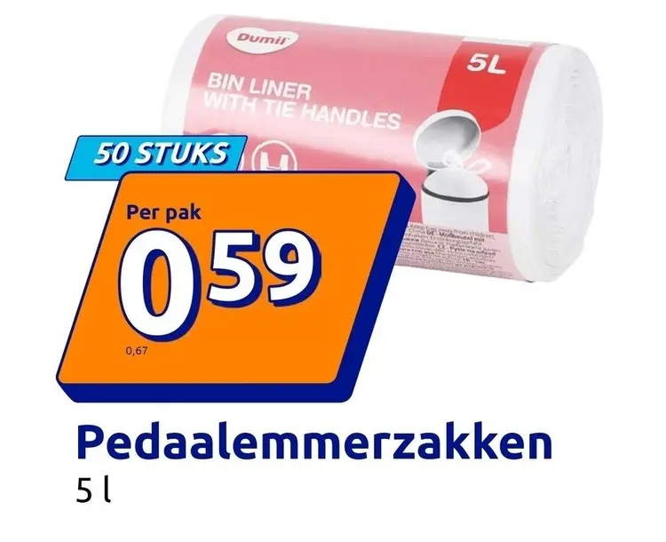 Aanbieding: Pedaalemmerzakken