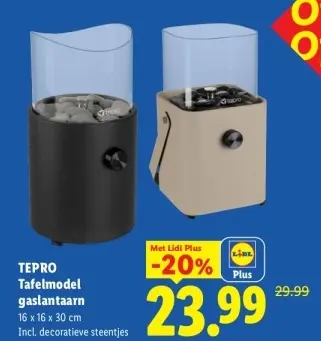 Aanbieding: Tafelmodel gaslantaarn