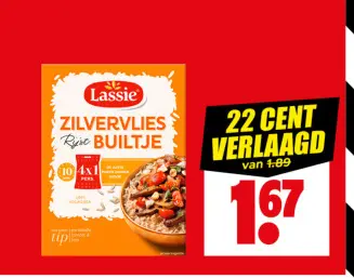 Aanbieding: Lassie Zilvervliesrijst builtje