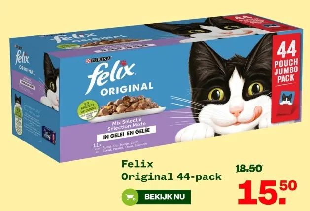 Aanbieding: Felix Original 44-pack