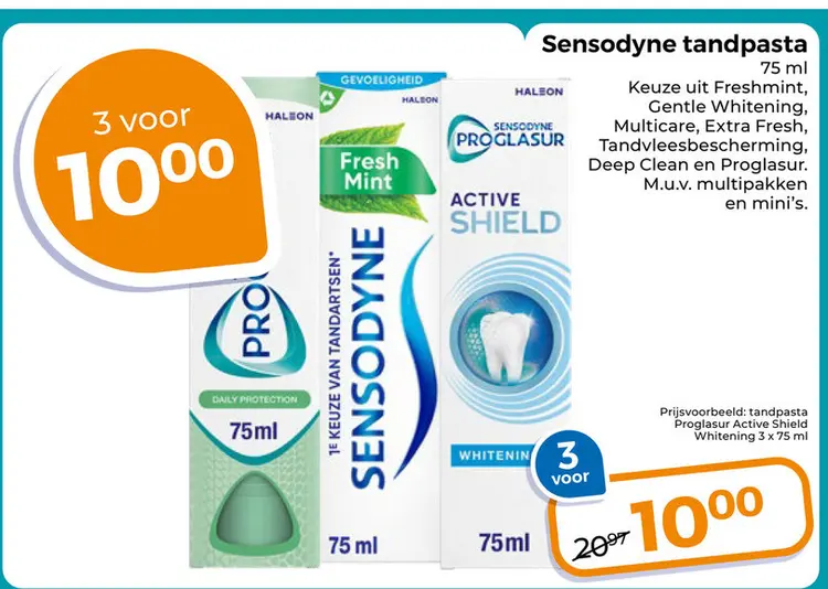 Aanbieding: Sensodyne tandpasta