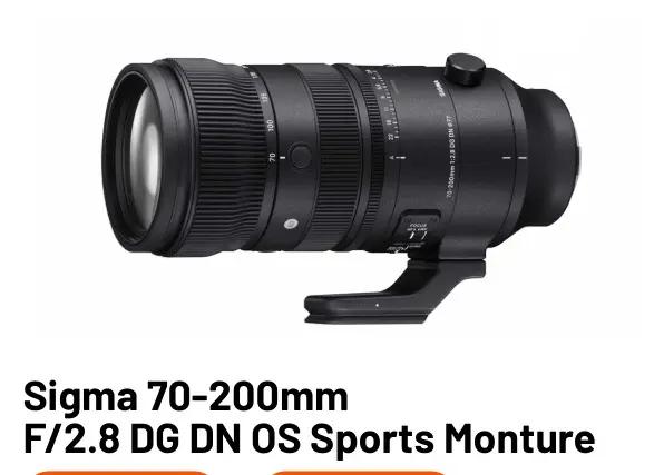 Offre: 70-200mm F/2.8 DG DN OS Sports Monture