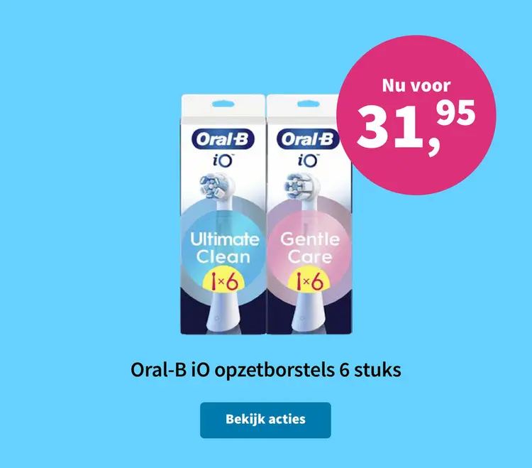 Promotie: Oral-B iO opzetborstels