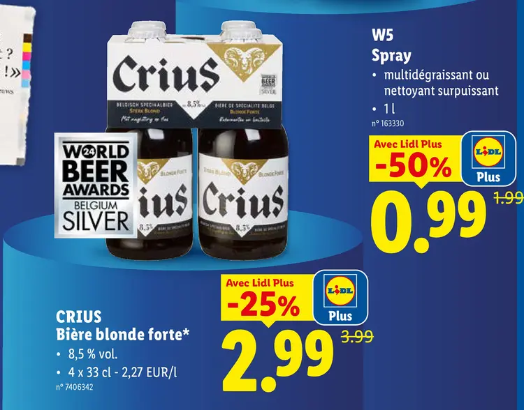 Offre: Bière blonde forte*