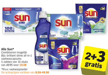 Offre: Sun vaatwascapsules