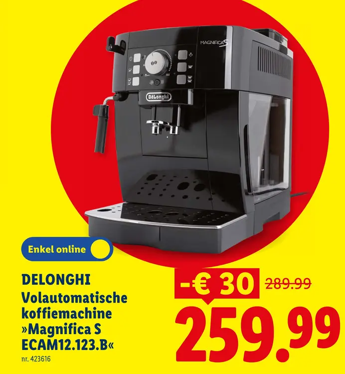 Promotie: Volautomatische koffiemachine Magnifica S ECA