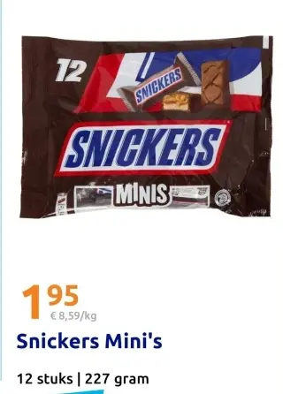 Aanbieding: Snickers Mini's