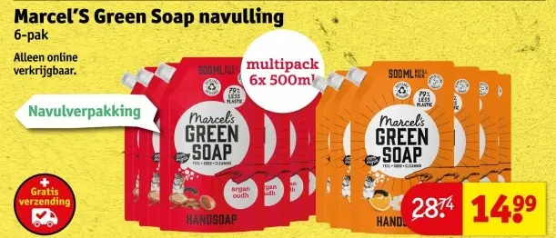Aanbieding: Marcel's Green Soap navulling