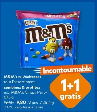Offre: M&M's ou Maltesers