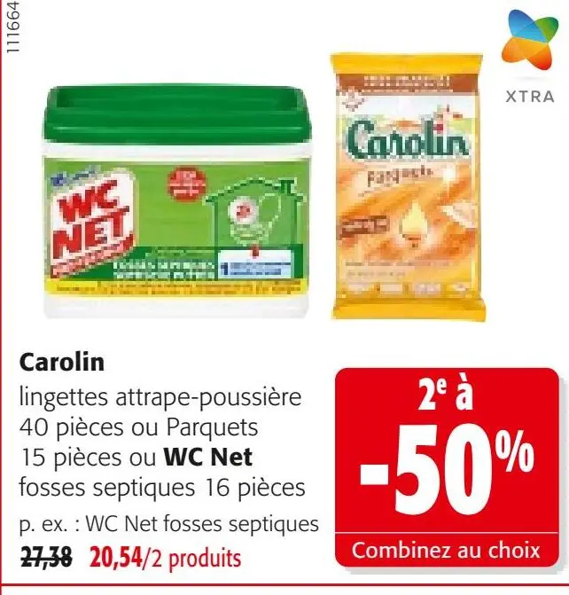 Offre: lingettes attrape-poussière ou Parquets ou WC