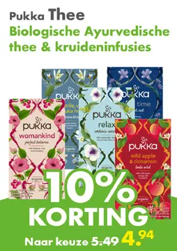 Aanbieding: Pukka Thee & kruideninfusies