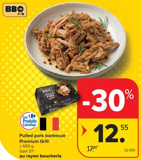 Offre: Pulled pork barbecue Premium Grill