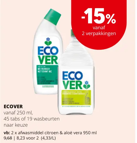 Promotie: Ecover
