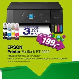 Aanbieding: Epson EcoTank ET-2922