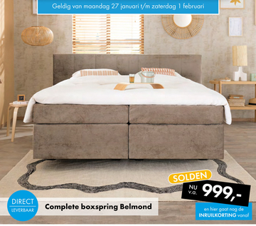 Aanbieding: Complete boxspring Belmond