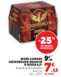 Offre: Biere ambree GRIMBERGEN brassin d'hiver