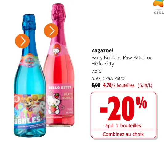 Offre: Zagazoe! Party Bubbles Paw Patrol ou Hello Kitty