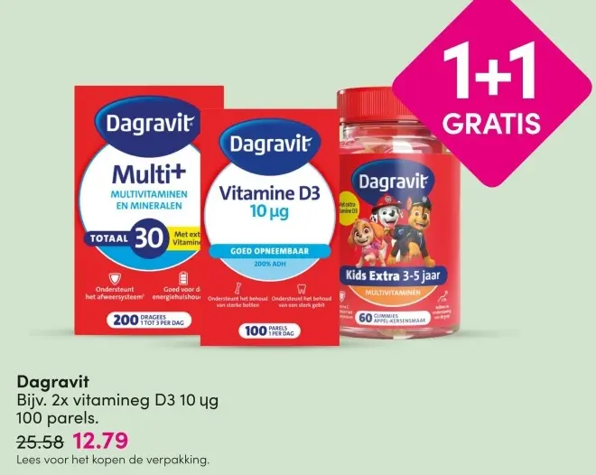 Aanbieding: Dagravit Vitamine D3